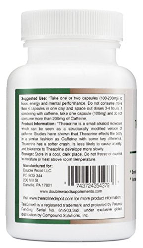 Theacrine (Teacrine) 100 Mg - 60 Capsules Double Wood Supplements