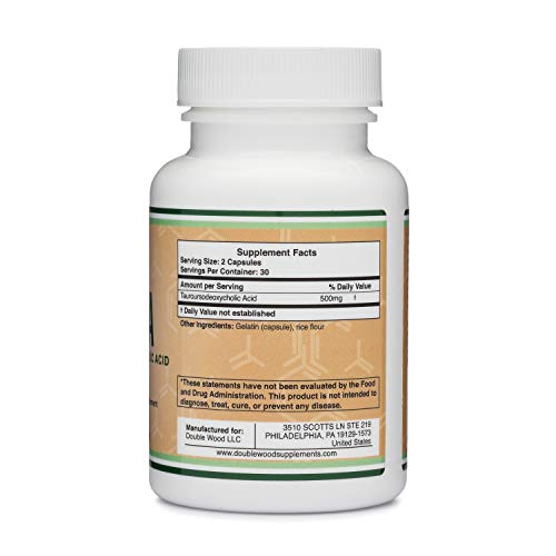 TUDCA Double Wood Supplments  Liver Support 60 capsules