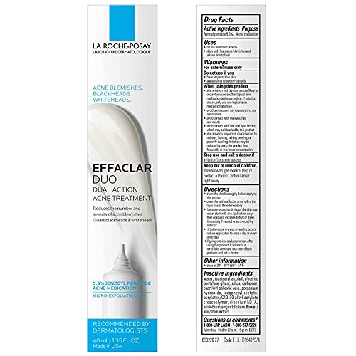 La Roche-Posay Effaclar Duo Acne Spot Treatment 1.35 Fl Oz