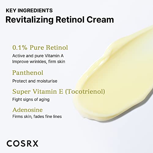 COSRX Retinol 0.1% Cream 0.67 Fl Oz Anti-aging Eye & Neck