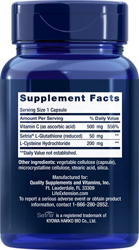 Life Extension Glutathione, Cysteine ​​& C