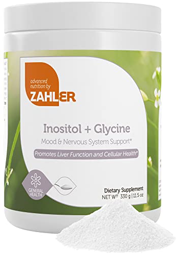 Zahler Inositol & Glycine Supplement Powder - Mood & Nervous System Support Supplements for Women - Hormone Balance & Healthy Ovarian Function - Kosher, Gluten Free, Dairy Free, Soy Free 11.5 Oz