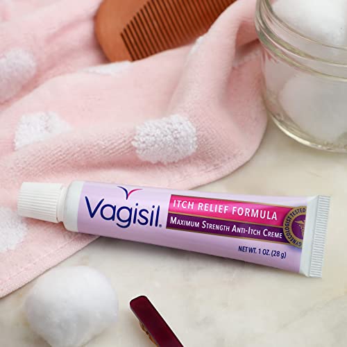 Vagisil Maximum Strength Anti-Itch Cream with Benzocaine 1 oz