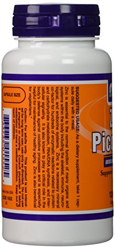 NOW Foods Zinkpicolinat 50 mg, 120 Kapseln (2er-Pack)