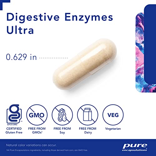 Pure Encapsulations Digestive Enzymes Ultra | Supplement to Aid in Breaking Down Fats, Proteins, and Carbohydrates for Digestion* | 180 Capsules