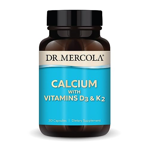 Dr. Mercola Calcium with Vitamins D3 & K2, 30 Capsules