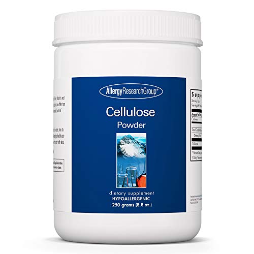 Allergy Research Group - Cellulose Powder - Insoluble Fiber, Colon Health - 250 Grams (8.8 oz)