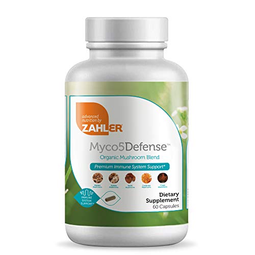Zahler Mcyo5Defense, Advanced Mushroom Supplement, Premium Immune System Support, Certified Kosher, 60 Capsules