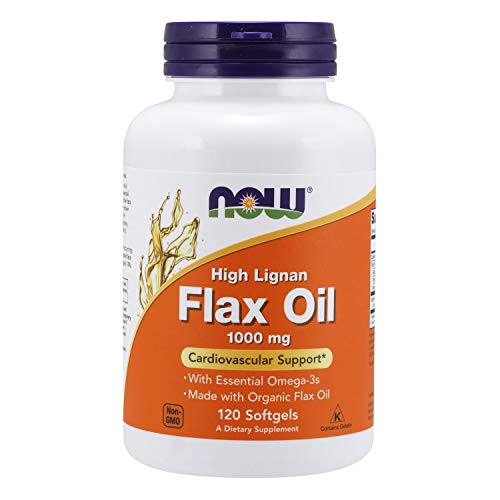 NOW Supplements, Flax Oil 1000 mg High Lignan 120 Softgels