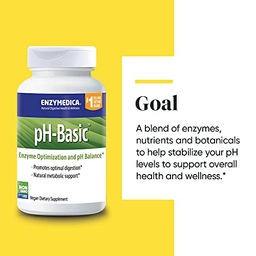 Enzymedica, pH-Basic, Enzymes to Support Healthy Digestion and pH Balance, 120 Capsules