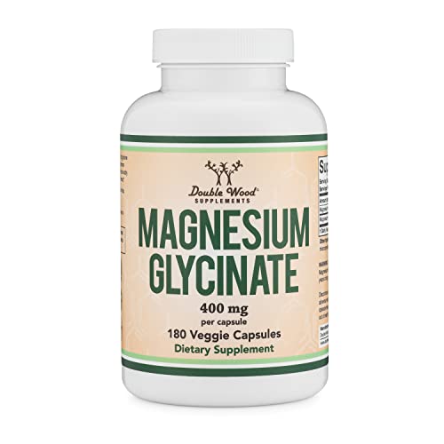 Double Wood Supplements Magnesium Glycinate  400mg 180 Caps