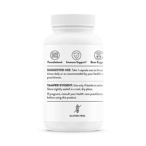 Thorne Vitamin D-1000 - Vitamin D3 Supplement 90 Capsules