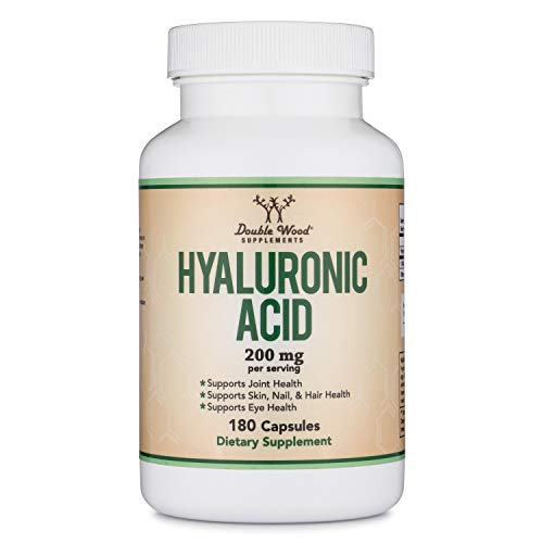 Hyaluronic Acid Supplement -180 Capsules by Double Wood Supplements