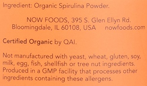 Now Foods, Organic SPIRULINA Powder, 2LB