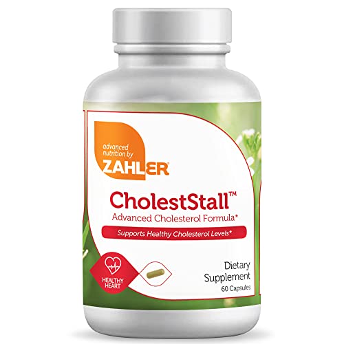 Zahler CholestStall, Cholesterol Support Supplement, Helps Maintain LDL, Certified Kosher, 60 Capsules