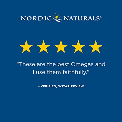 Nordic Naturals Ultimate Omega-D3, Zitronengeschmack – 1280 mg Omega-3 + 1000 IE Vitamin D3-120 Softgels – Omega-3-Fischöl – EPA und DHA – Fördert die Gesundheit von Gehirn, Herz, Gelenken und Immunsystem – 60 Portionen