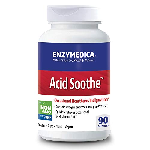 Enzymedica Acid Soothe, Support for Occasional Heartburn 90 Capsules