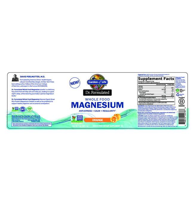 Garden of Life Dr. Formulated Magnesium Orange