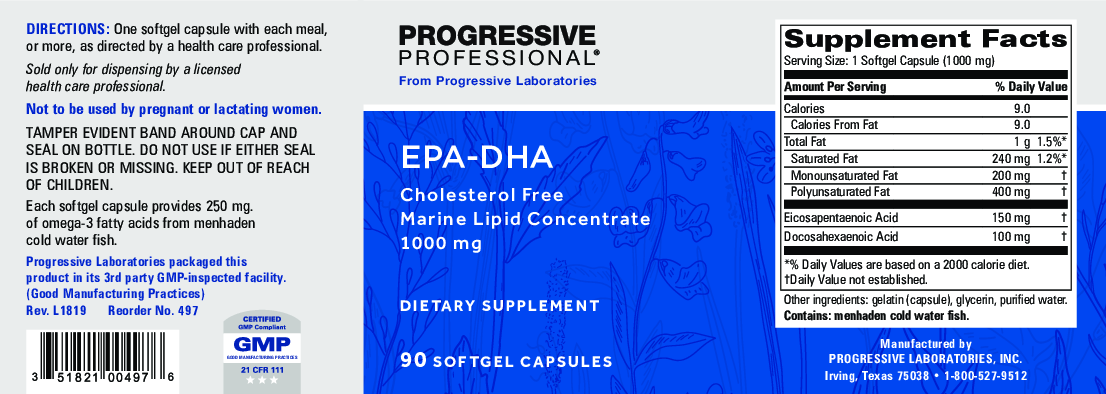 Progressive Labs EPA-DHA 90 gels