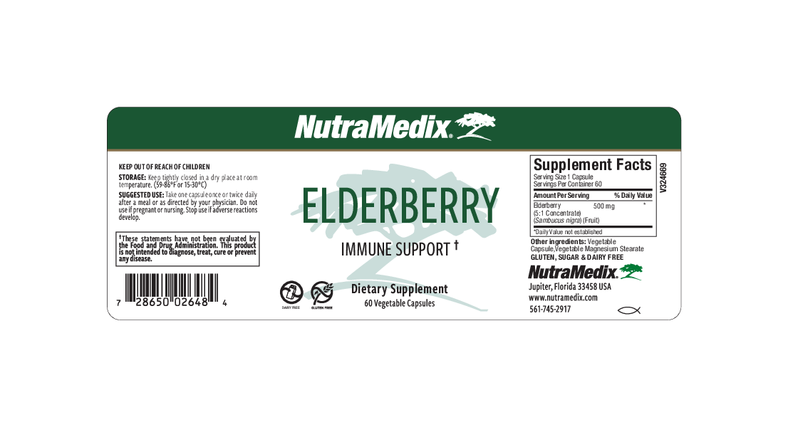 Nutramedix Inc. Elderberry 60 vegcaps