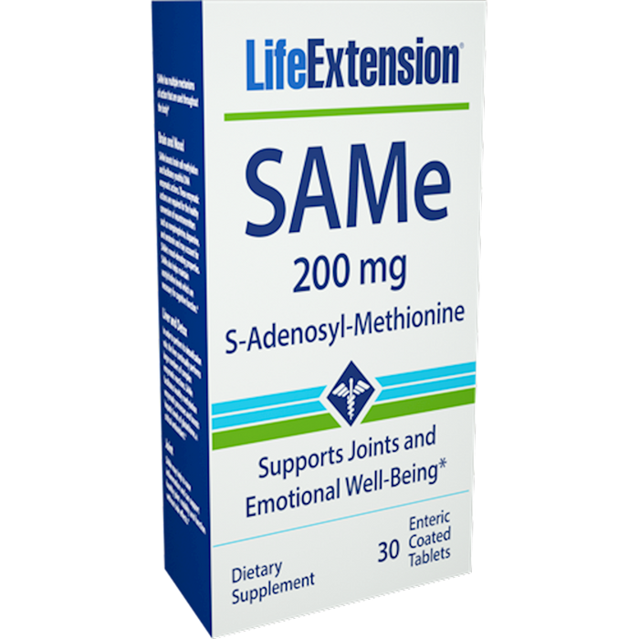 Life Extension SAMe (S-Adenosyl-Methionine) 200mg 30 ct