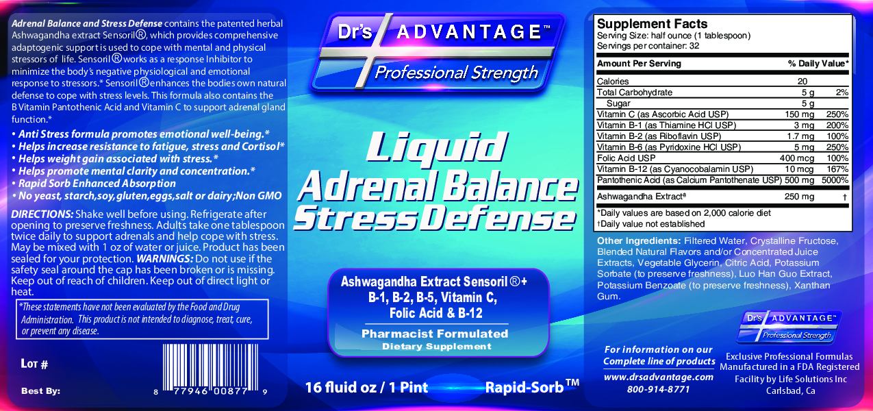 Dr.'s Advantage Adrenal Balance & Stress Defense 16 oz
