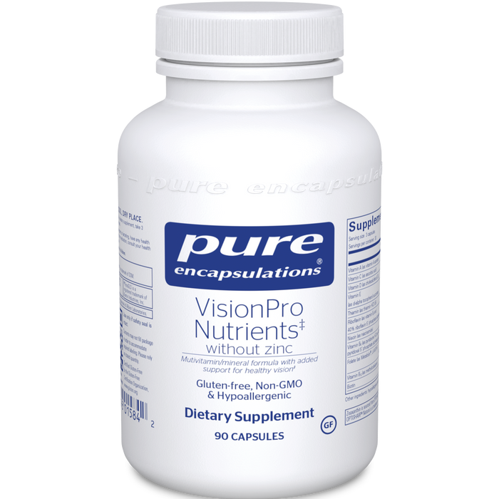 Pure Encapsulations VisonPro Nutrients w/o zinc  90 caps