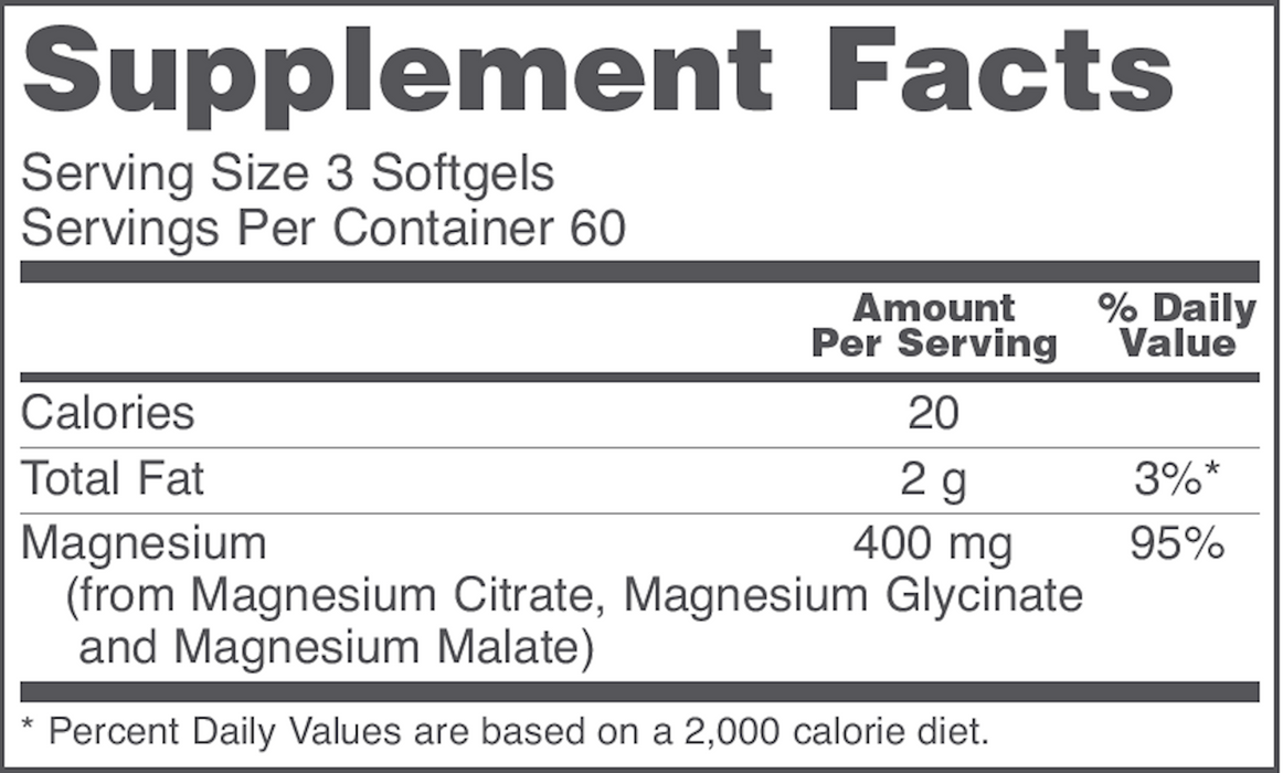 Protocol For Life Balance Magnesium Citrate 180 softgels