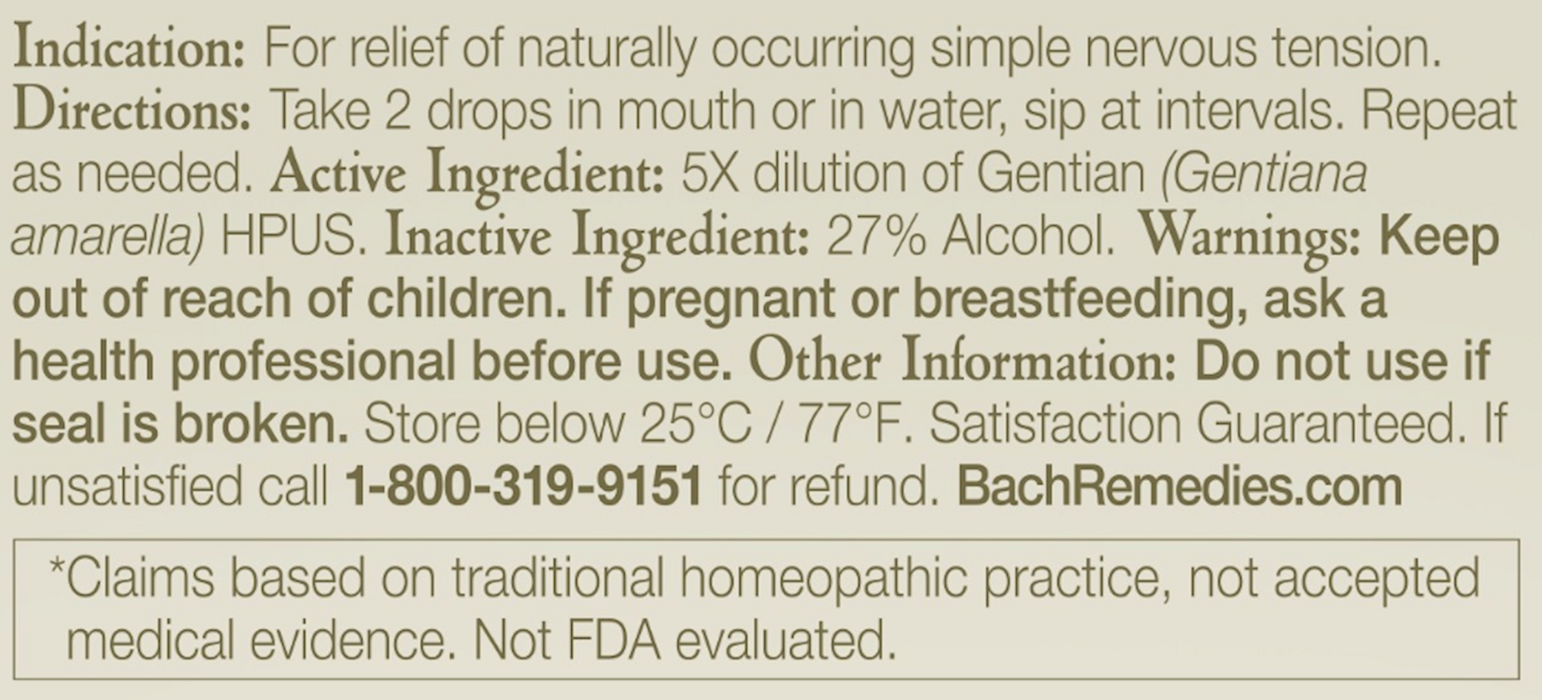 Nelson Bach Gentian Flower Essence 20 ml