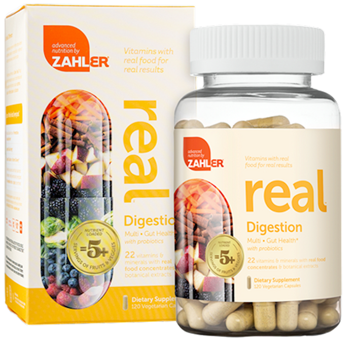 Advanced Nutrition by Zahler Real Digestion Multi 120 vegcaps