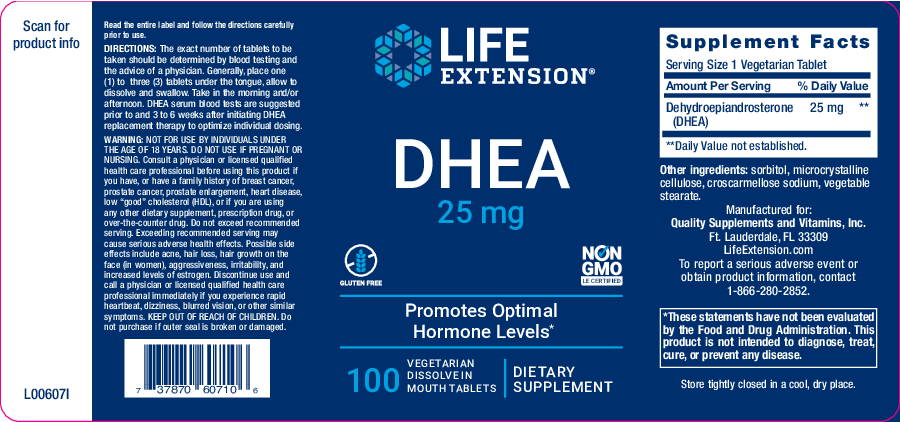 Life Extension DHEA 25 mg 100 tabs