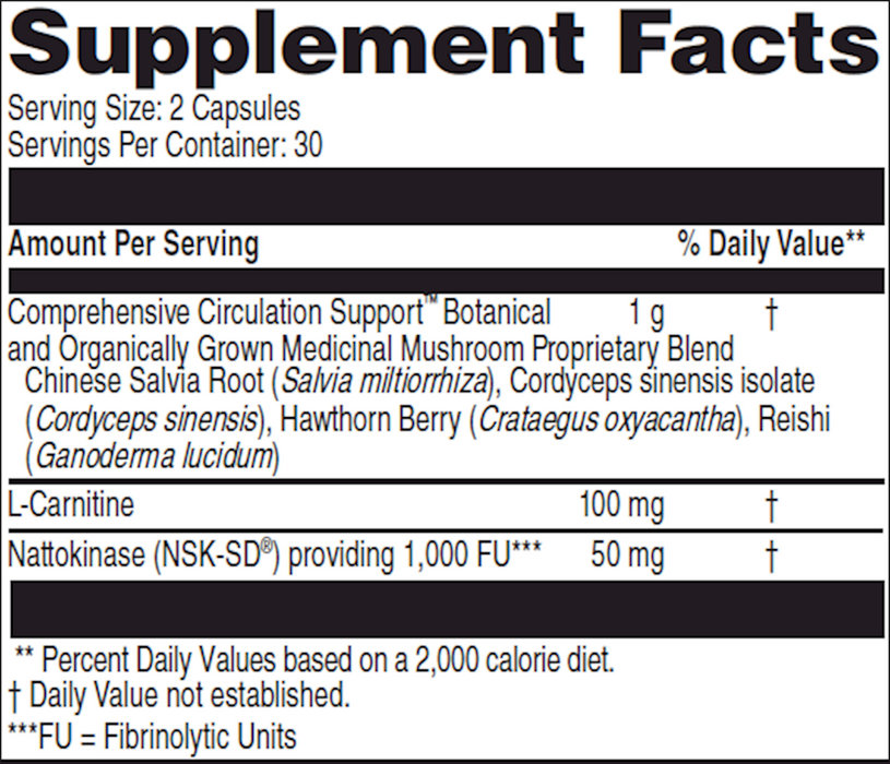 Clinical Synergy Comprehensive Circulation Support 60 cap
