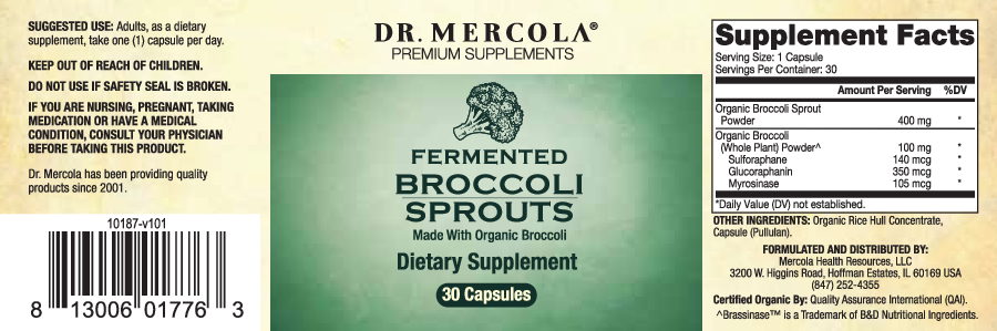 Dr. Mercola Fermented Broccoli 30 caps