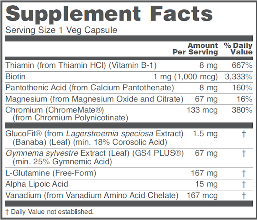 Protocol For Life Balance Glucose Balance  90 caps