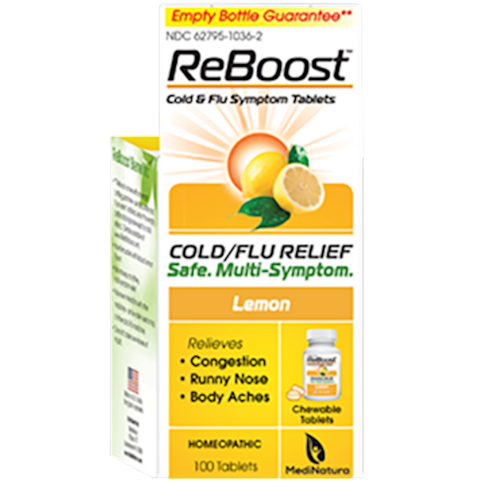 MediNatura ReBoost Cold Flu Tablets Lemon 100 tabs