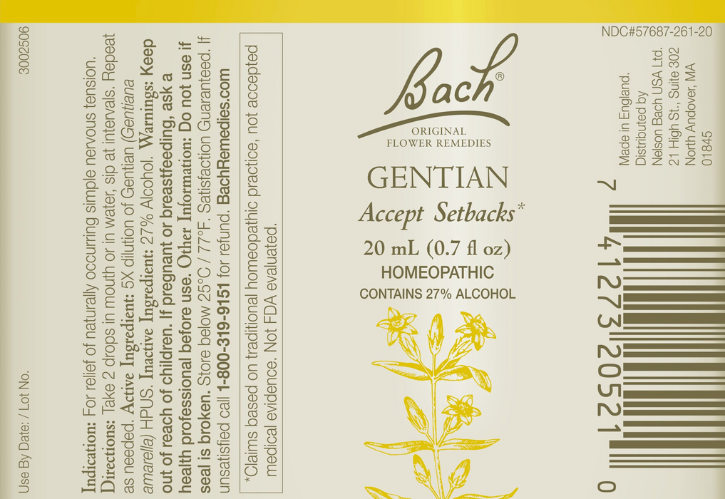 Nelson Bach Gentian Flower Essence 20 ml