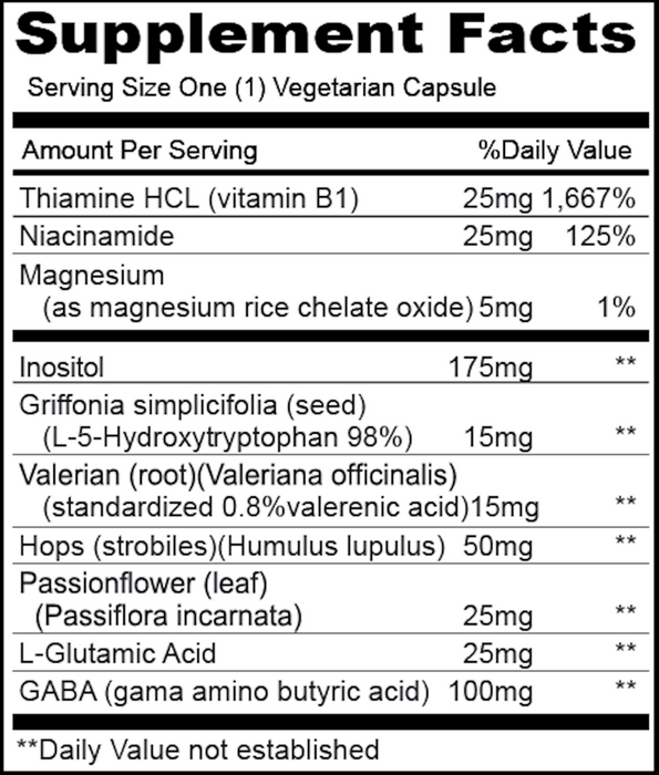 Priority One Vitamins 5-Hydroxy Gaba  90 vegcaps