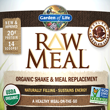 Garden of Life RAW Organic Meal Chocolate 17.9 oz