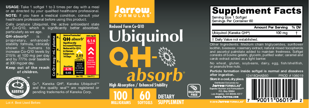 Jarrow Formulas Ubiquinol QH-Absorb 100 mg