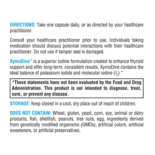 XYMOGEN XymoDine Iodine Supplement 90 Vegetarian Capsules — Hebron ...