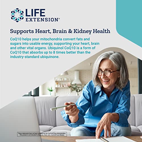 Life Extension Super Ubiquinol CoQ10 with PQQ & Shilajit 30 Softgels