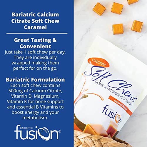 Bariatric Fusion Calcium Citrate & Energy Caramel Soft Chew 60 Count