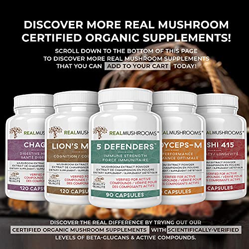 Real Mushrooms Turkey Tail Organic Mushroom Supplement 300 Caps