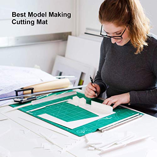 KC GLOBAL A1 (36"x24") Self-Healing Cutting Mat (Dark Green) - Sturdy, Reversible, Eco-Friendly, Non-Slip. Premium Desk Mat for Crafters, Quilters, and Hobbyist