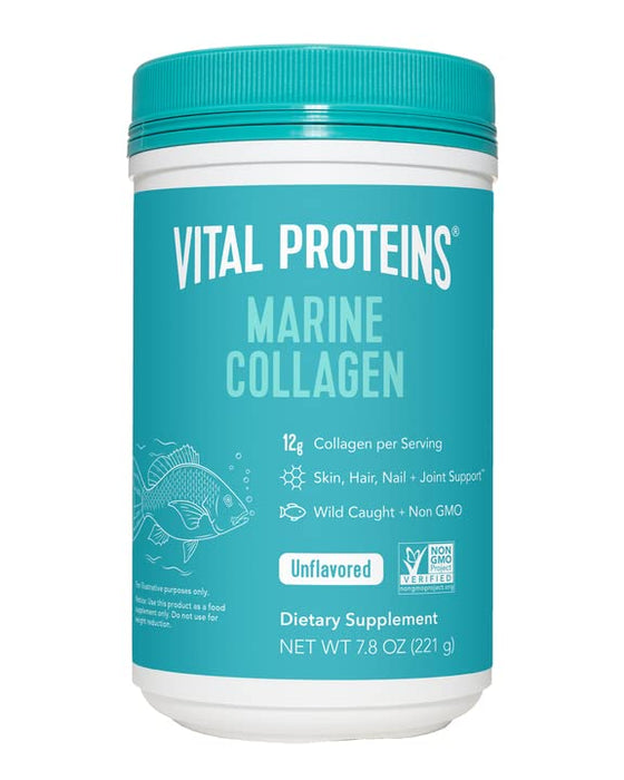 Vital Proteins Marine Collagen Peptides Powder Supplement 7.8 oz Canister