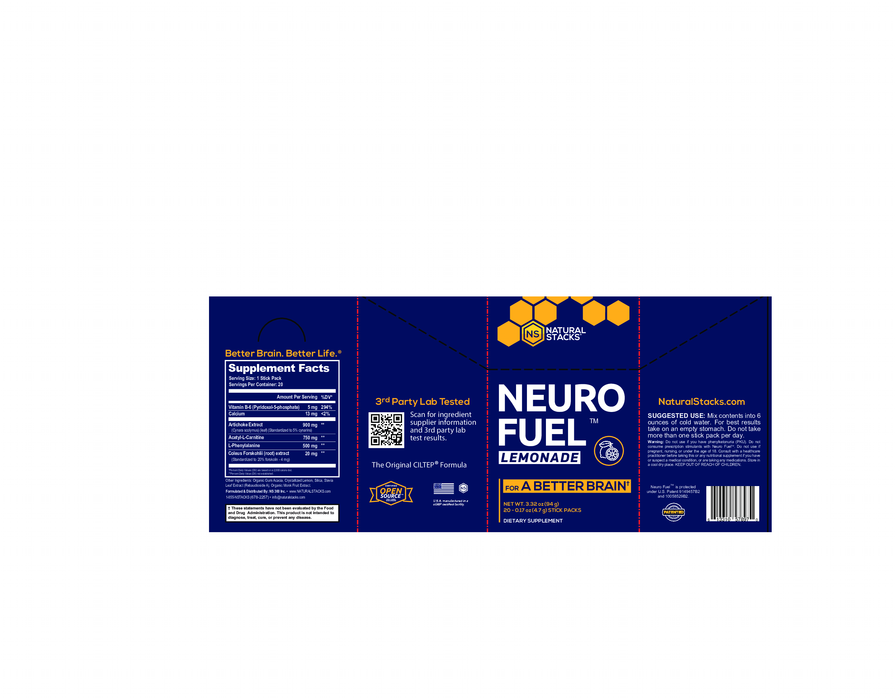 Natural Stacks Neurofuel Lemonade 20 serv