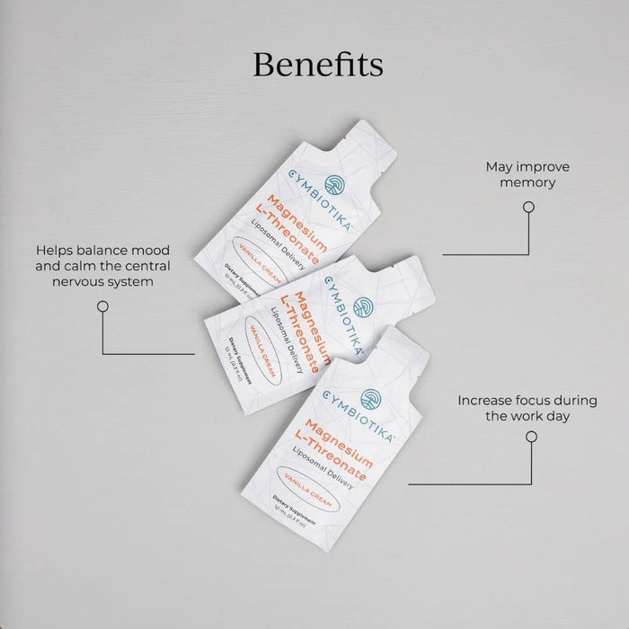 CYMBIOTIKA Liposomal Magnesium L-Threonate 1300mg 30 packets