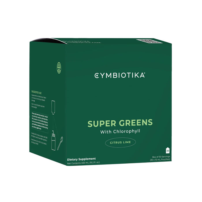 CYMBIOTIKA Super Greens Supplement 30 Pack Vegan Superfood