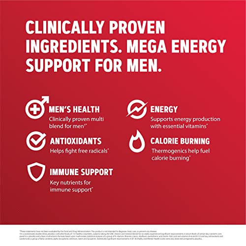 GNC Mega Men Energy and Metabolism Multivitamin 180 Caps