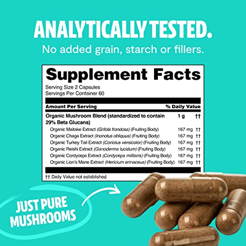 FreshCap Mushroom Supplement 120 caps Ultimate Mushroom Complex